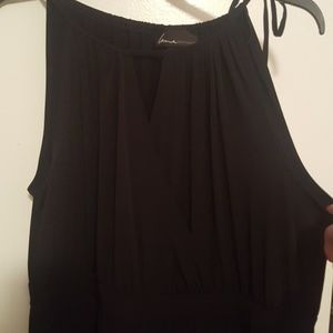 Lane Bryant black wide leg jumpsuit